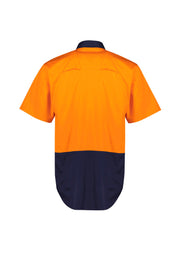 Mens Hi Vis Short Sleeve Shirt-ZW115-syzmik