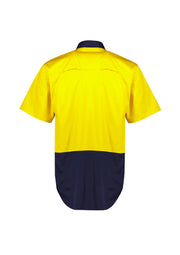 Mens Hi Vis Short Sleeve Shirt-ZW115-syzmik