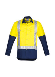 Mens Industrial Long Sleeve Shirt - Shoulder Taped-ZW124-syzmik