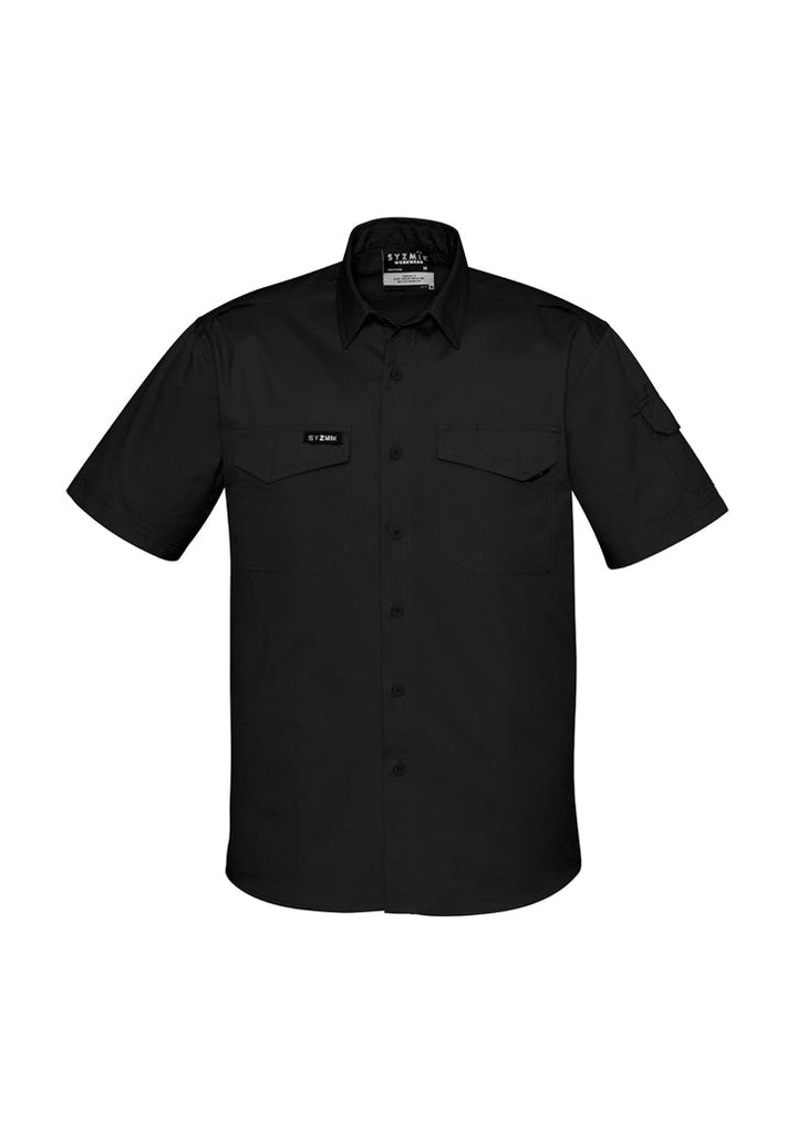 Mens Rugged Cooling Short Sleeve Shirt-ZW405-syzmik
