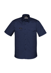Mens Rugged Cooling Short Sleeve Shirt-ZW405-syzmik