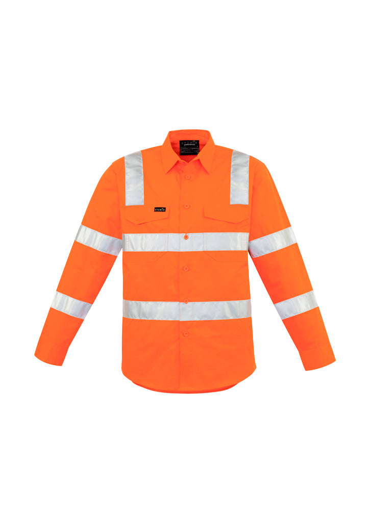 Mens Bio Motion VIC Rail Long Sleeve Shirt-ZW680-syzmik