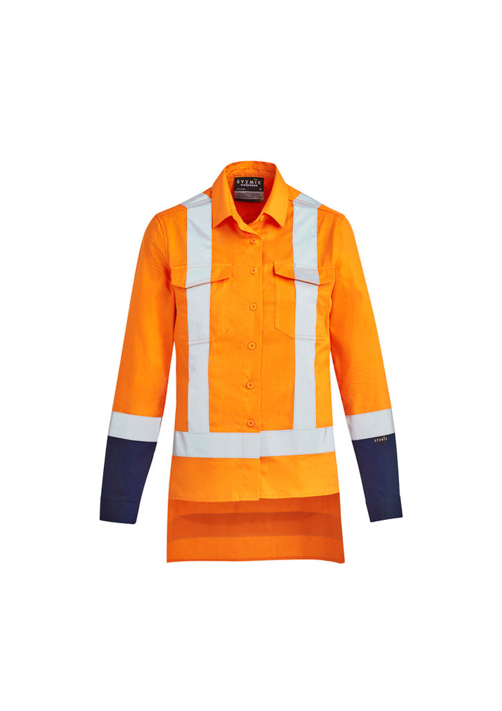 Womens TTMC-W23 Drill Work Shirt-ZW730-syzmik
