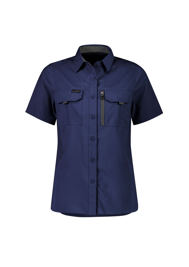 Womens Outdoor Short Sleeve Shirt-ZW765-syzmik