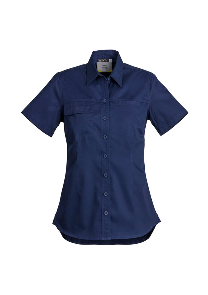Womens Lightweight Tradie Short Sleeve Shirt-ZWL120-syzmik