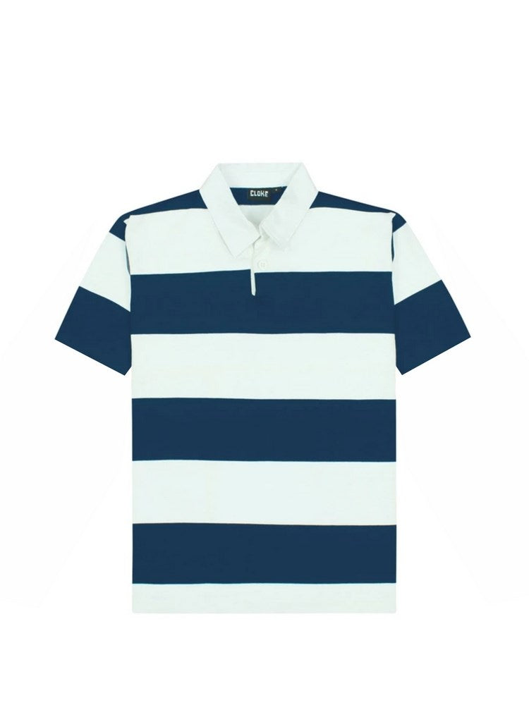 CLOKE - Short-Sleeved Striped Rugby Jersey - SS-RJS
