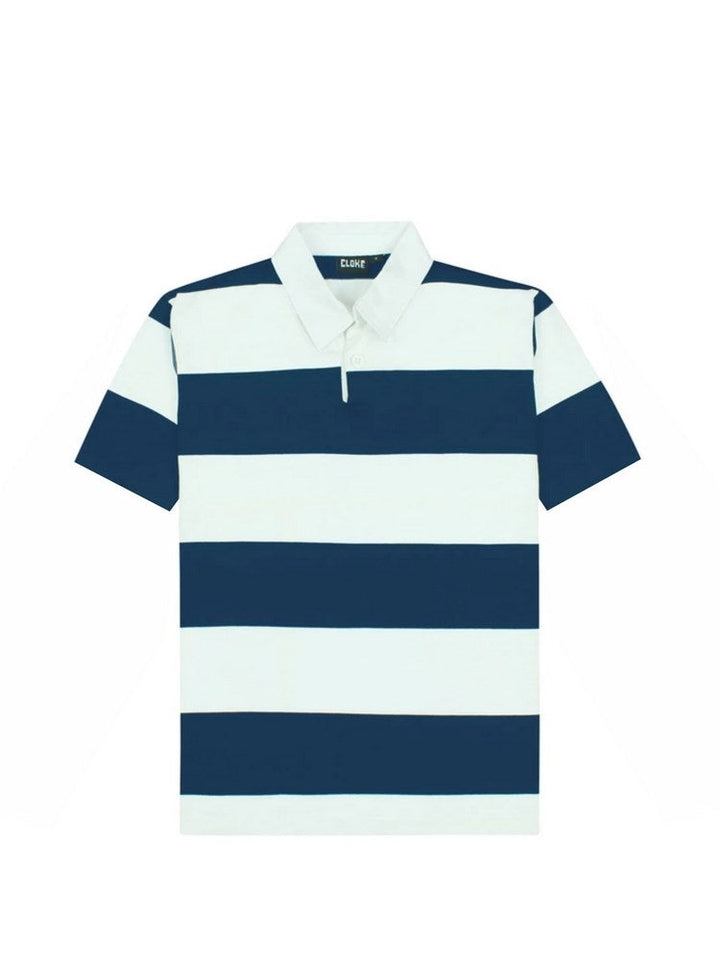 CLOKE - Short-Sleeved Striped Rugby Jersey - SS-RJS